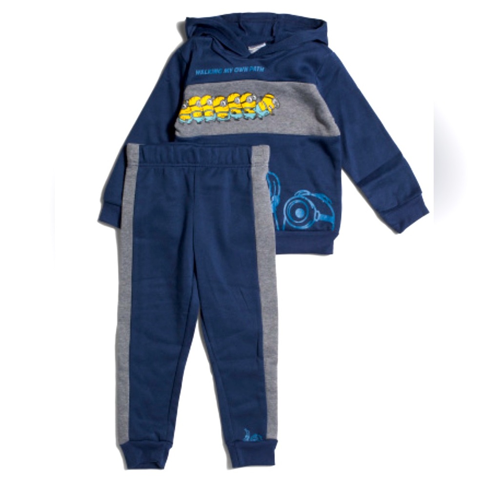 Boys Minions Hoodie and Jogger Set 2piece set- New